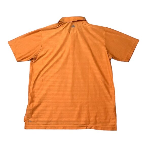 Adidas ClimaCool Short Sleeve Golf Polo Orange Shirt Mens Size Large - Picture 2 of 9